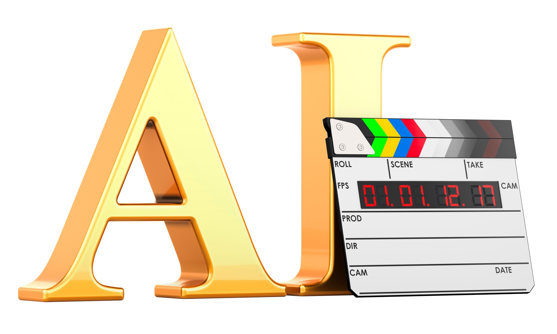 AI Video Generator, concept. 3D rendering